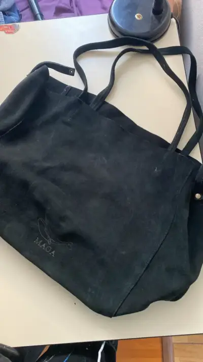 Bolso tote negro de tela Maga - miniatura 6