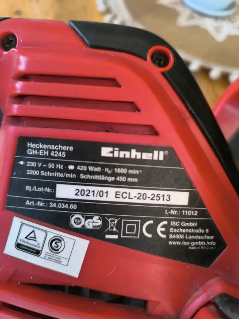 Cortasetos eléctrico Einhell GH-EH 4245 45cm - 4