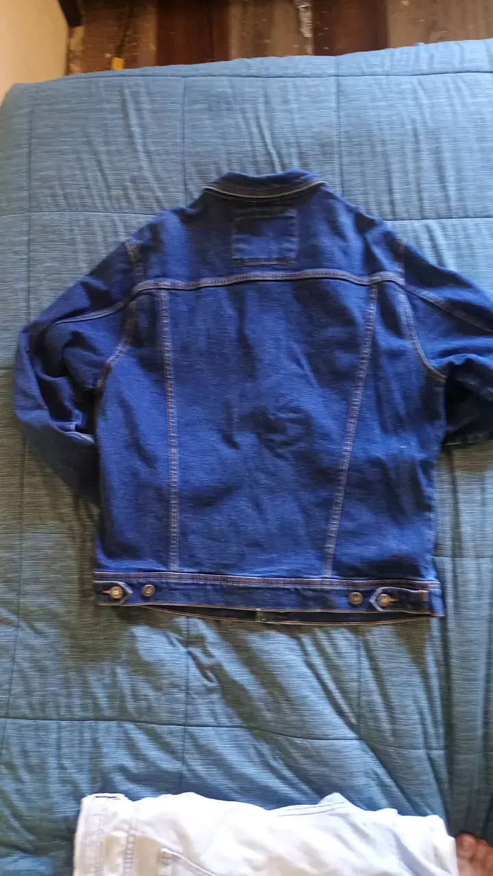 Chaqueta de mezclilla azul para mujer Zara - 4