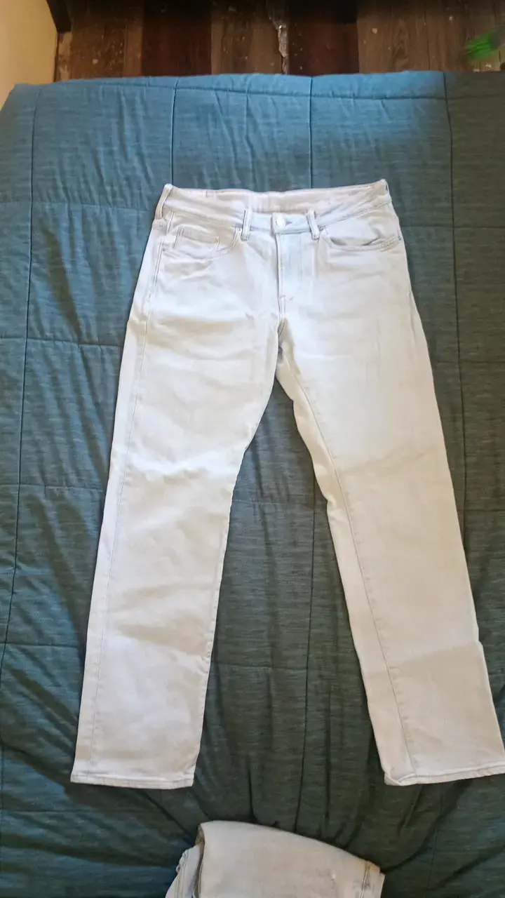 Jeans blancos de mujer estilo casual - 1