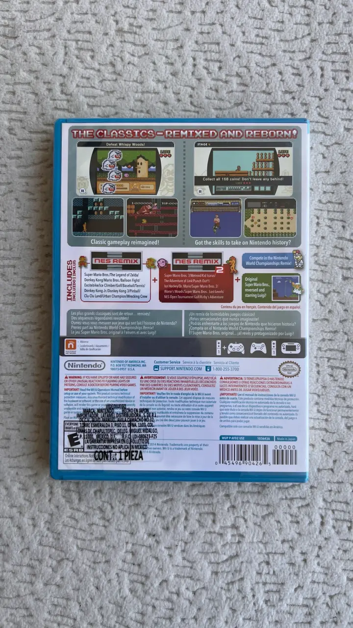 Juego NES Remix Pack Wii U nuevo - 2