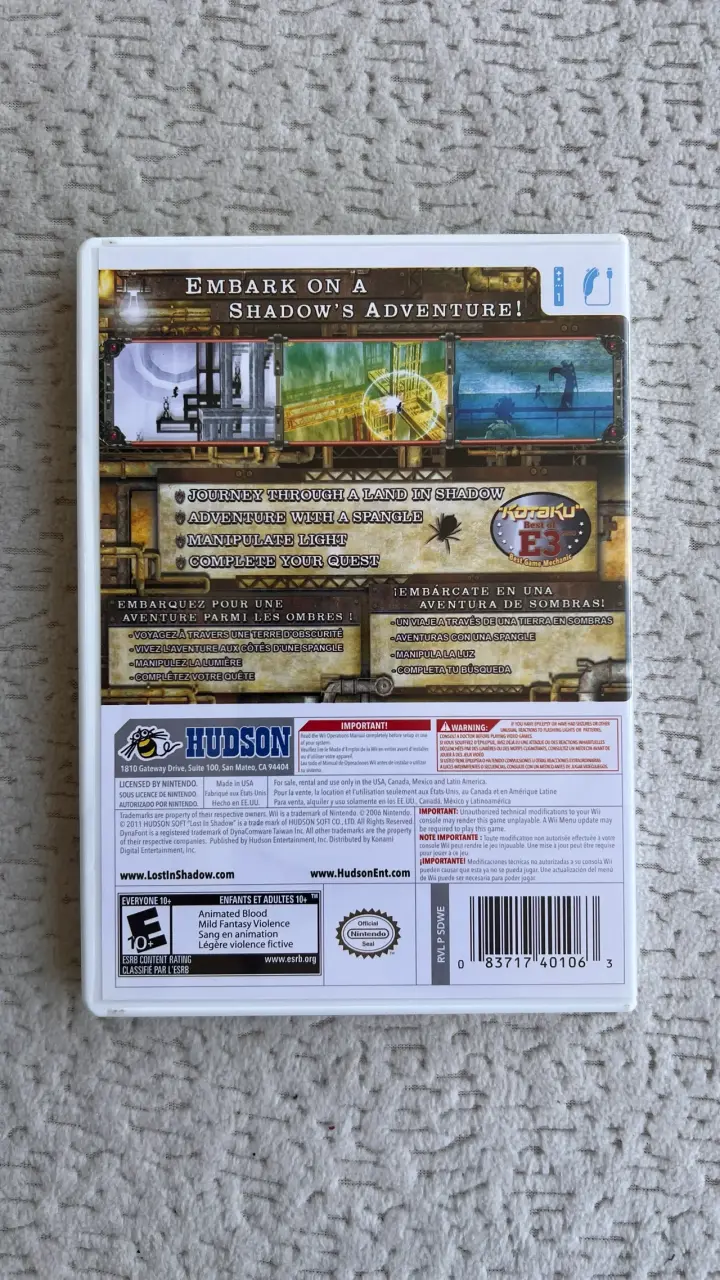 Lost in Shadow Nintendo Wii - 2