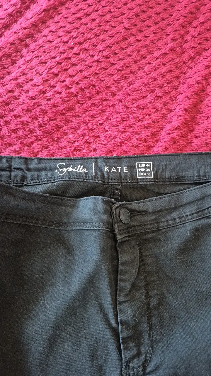 Pantalones negros talla 18 estilo casual - 2