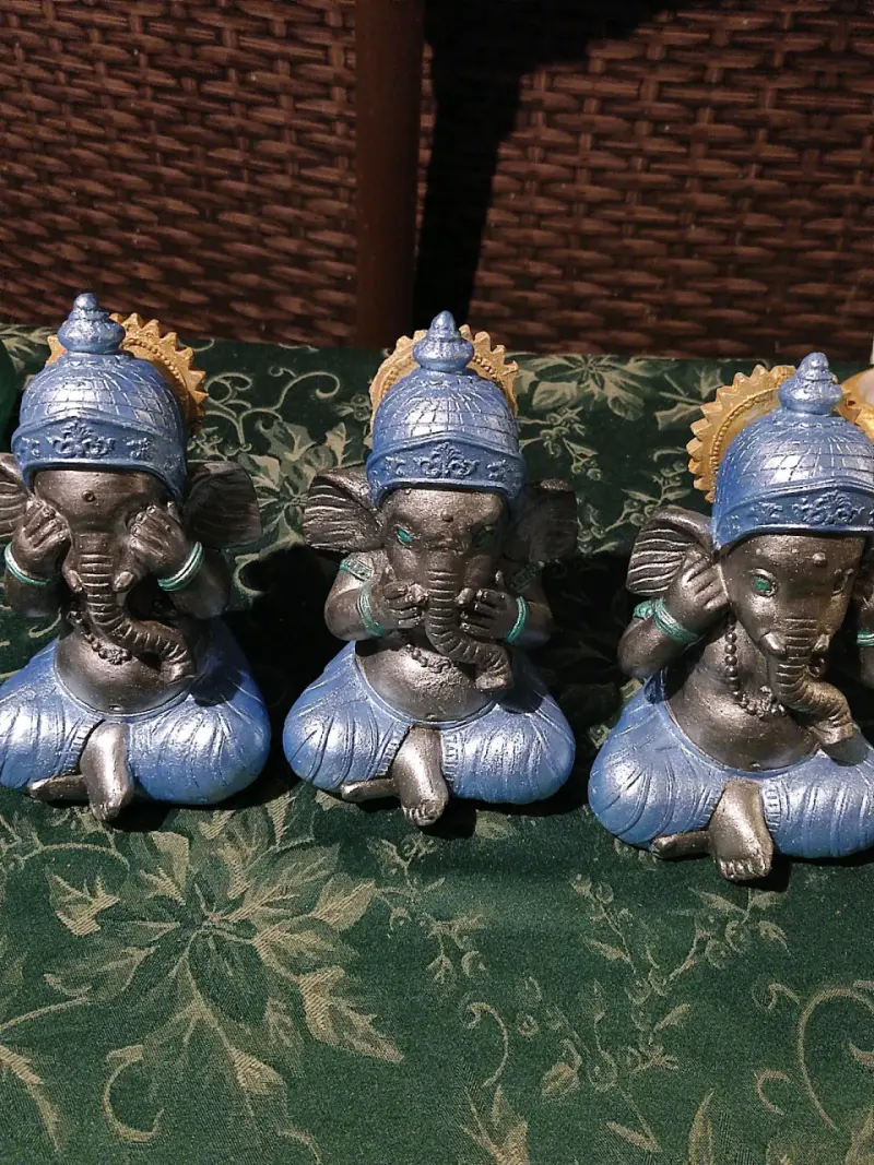 Conjunto de Figuras Decorativas de Buda y Elefante - 1