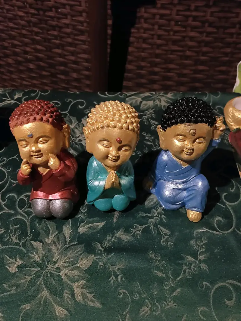 Conjunto de Figuras Decorativas de Buda y Elefante - 5