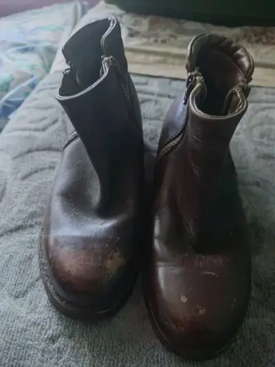 Botines de cuero marrón con cierre lateral - miniatura 2