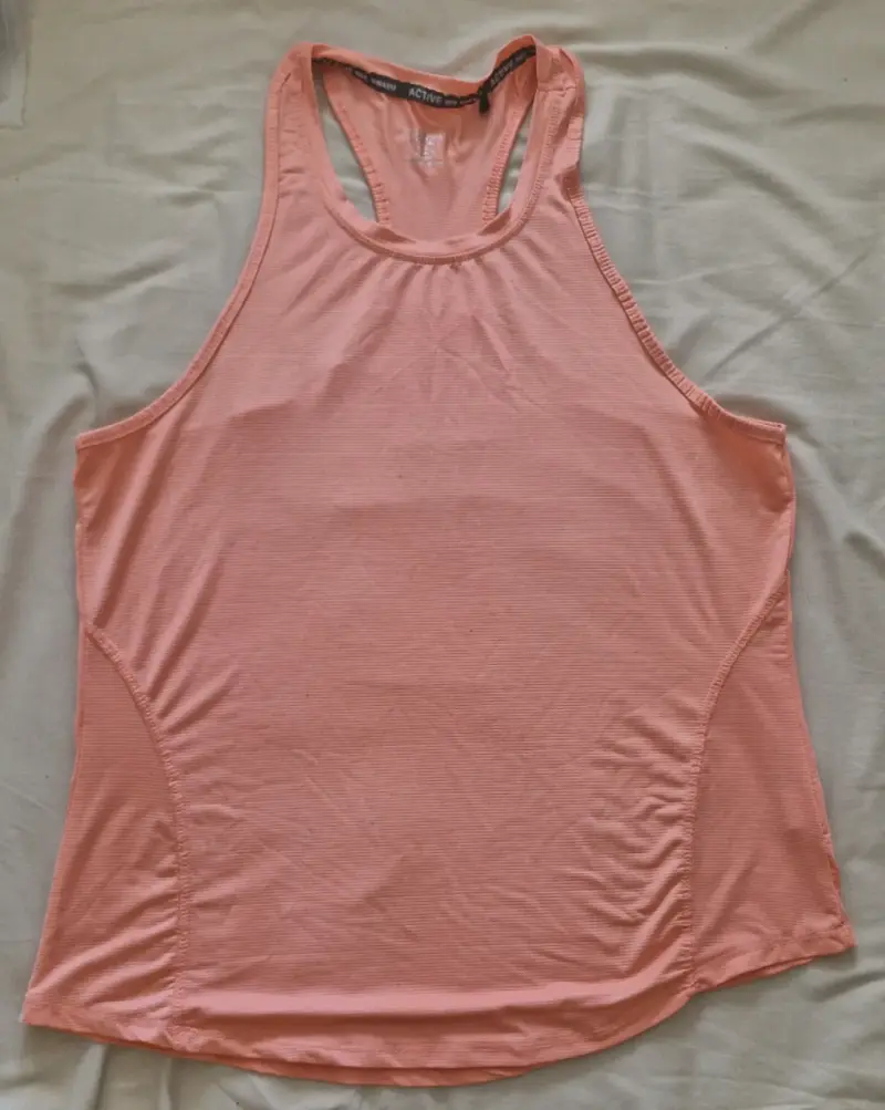 Polera deportiva sin mangas K-Sport color coral - 1