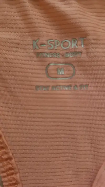 Polera deportiva sin mangas K-Sport color coral - miniatura 3