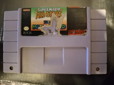 Cartuchos Super Nintendo Donkey Kong y Super Mario - miniatura 2