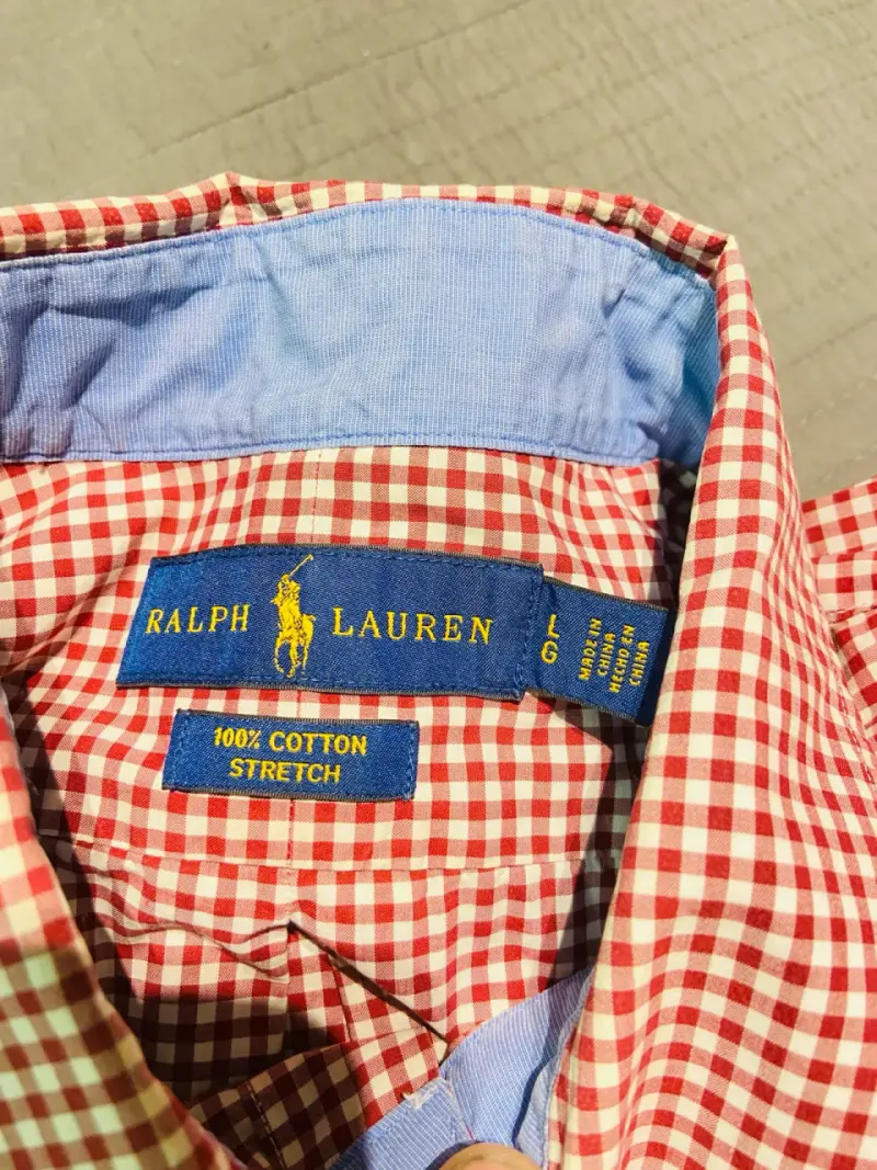 Camisa a cuadros Ralph Lauren roja para hombre - 3