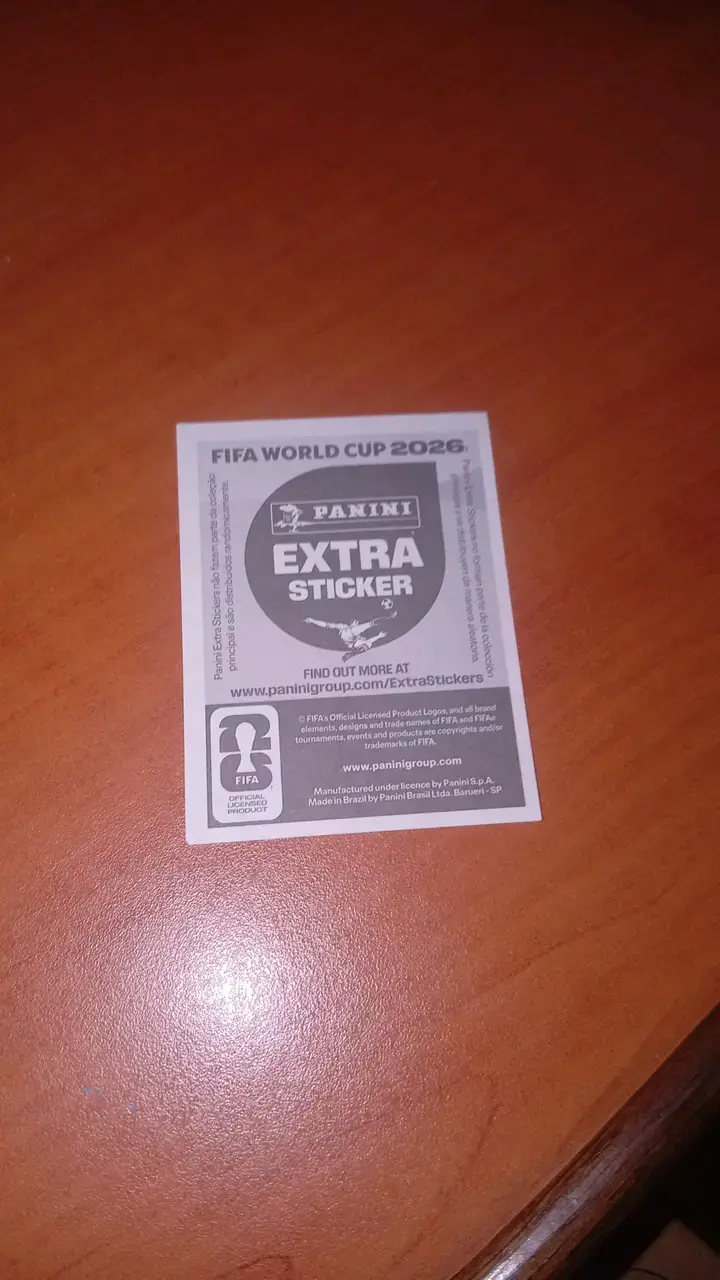 Lámina Panini Extra Sticker FIFA 2026 - 2