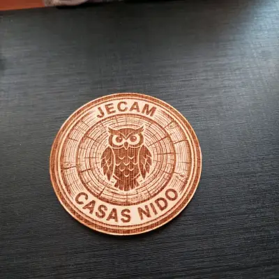 Casa nido de madera rústica para lechuzas - miniatura 3