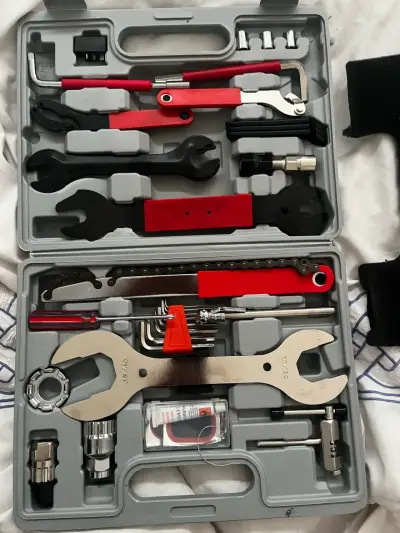 Kit de herramientas para bicicleta con estuche compacto - miniatura 1