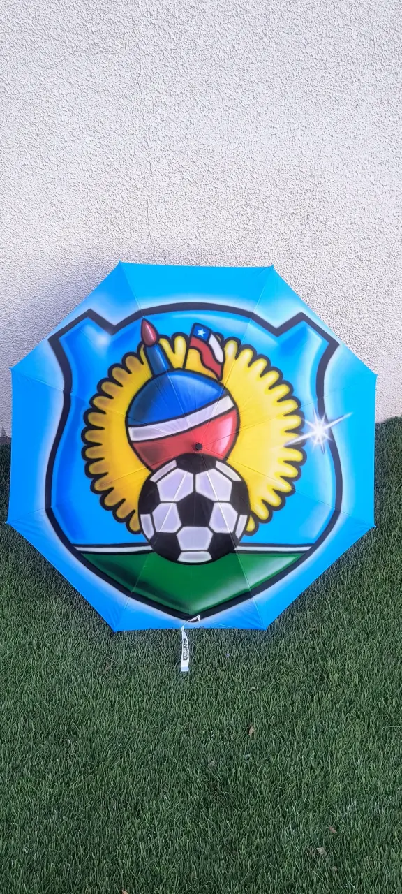 Paraguas con diseño de fútbol personalizado