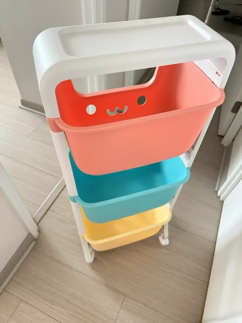 Carro organizador de plástico con 3 niveles - 3