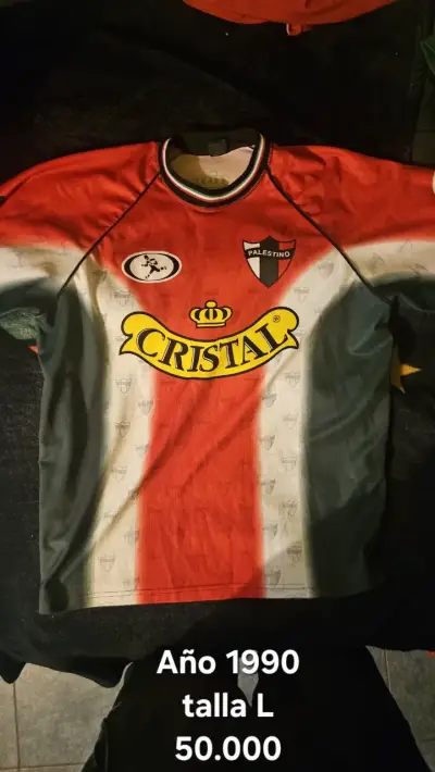 Camiseta de fútbol Palestino 1990 talla L - miniatura 2