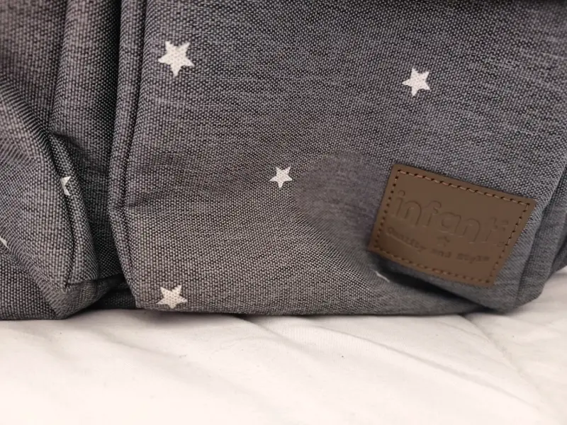 Bolso maternal gris con estrellas Infant - 3