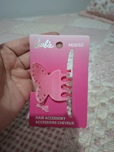 Accesorio para el cabello Barbie mariposa rosa - miniatura 1