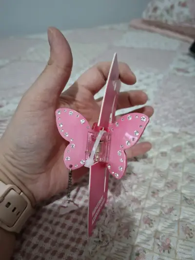 Accesorio para el cabello Barbie mariposa rosa - miniatura 2