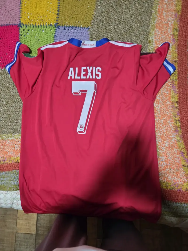 Camiseta Roja Selección Chile Adidas Número 7 - 2