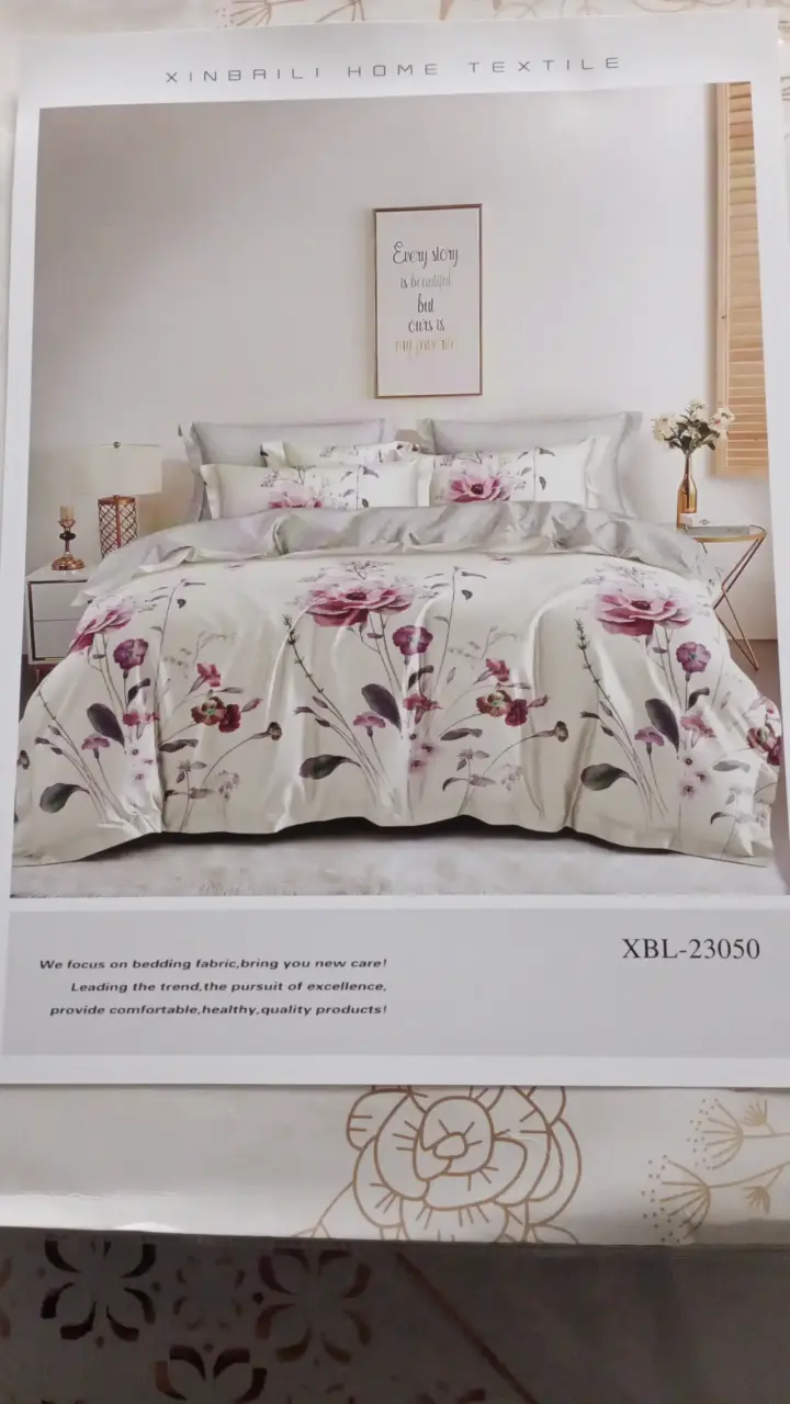 Juego de sábanas Xinbaili estampado floral - 2