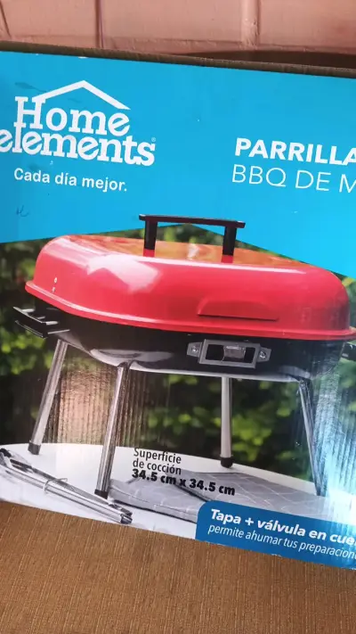 Parrilla BBQ de Mesa Home Elements roja - miniatura 5