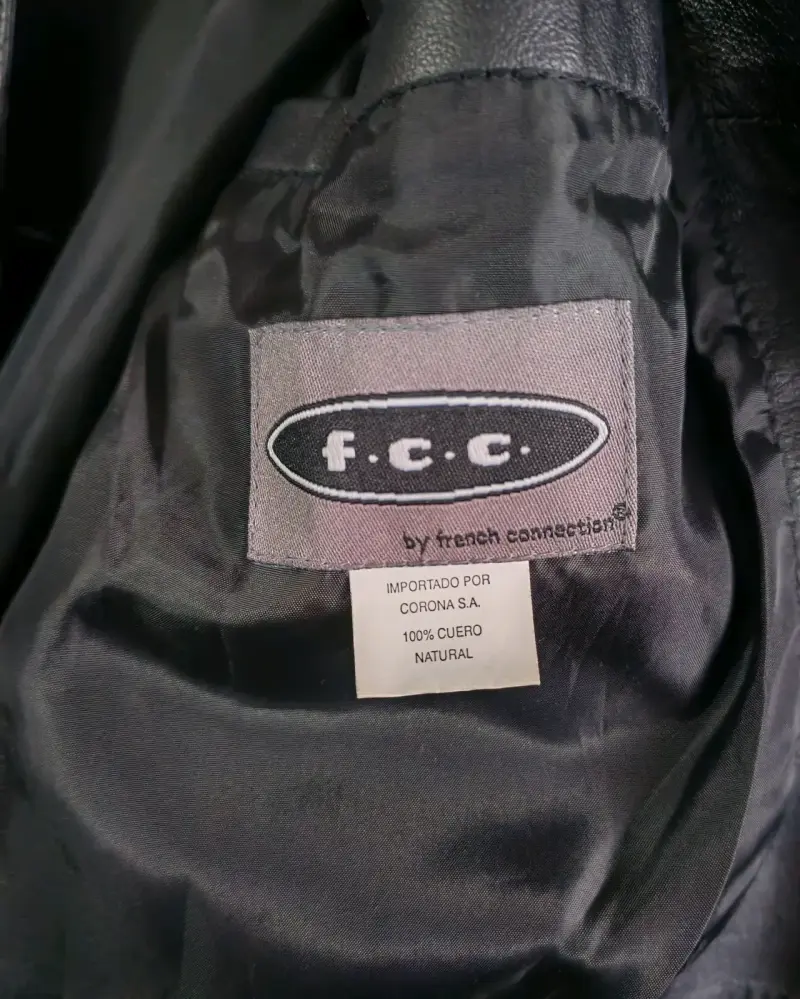 Chaqueta de cuero negra para mujer French Connecti - 2