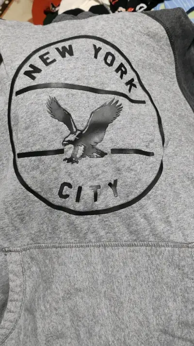 Polerón gris con capucha New York City - miniatura 1