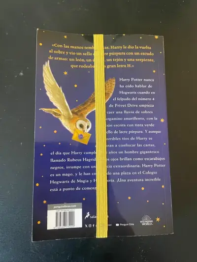 Libro Harry Potter y la Piedra Filosofal con marcador Hufflepuff - miniatura 3