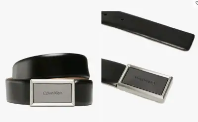Cinturón Calvin Klein Negro 95 cm, original nuevo - miniatura 1