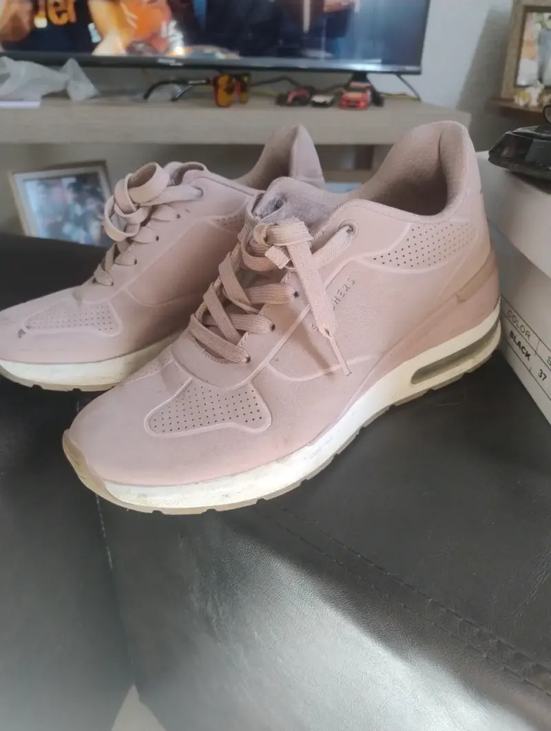Zapatillas deportivas Skechers rosadas para mujer