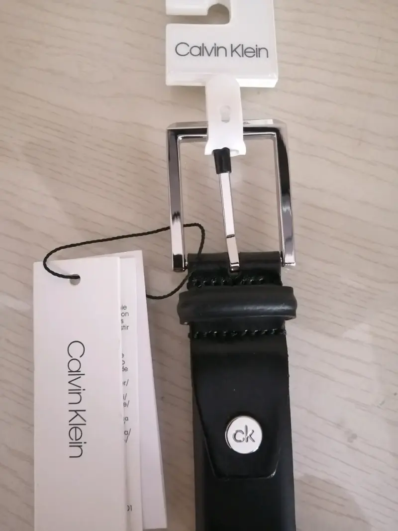Cinturón de cuero negro Calvin Klein 90 cm nuevo - 2