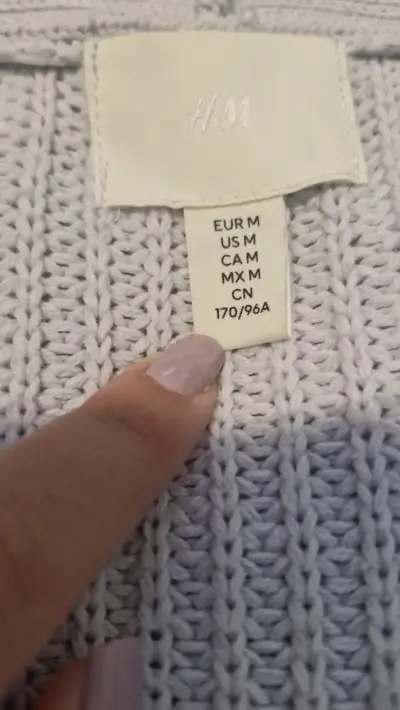 Cárdigan celeste claro H&M para mujer - miniatura 2