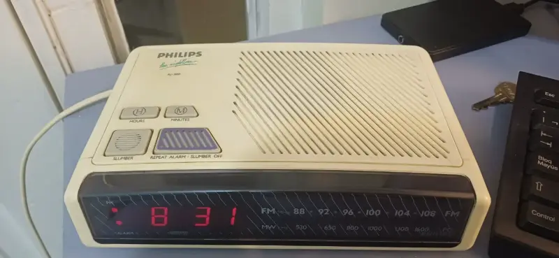 Radio reloj despertador Philips vintage 1988 - 1