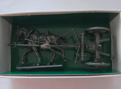 Figura de metal caballo + carro de Napoleón - miniatura 1