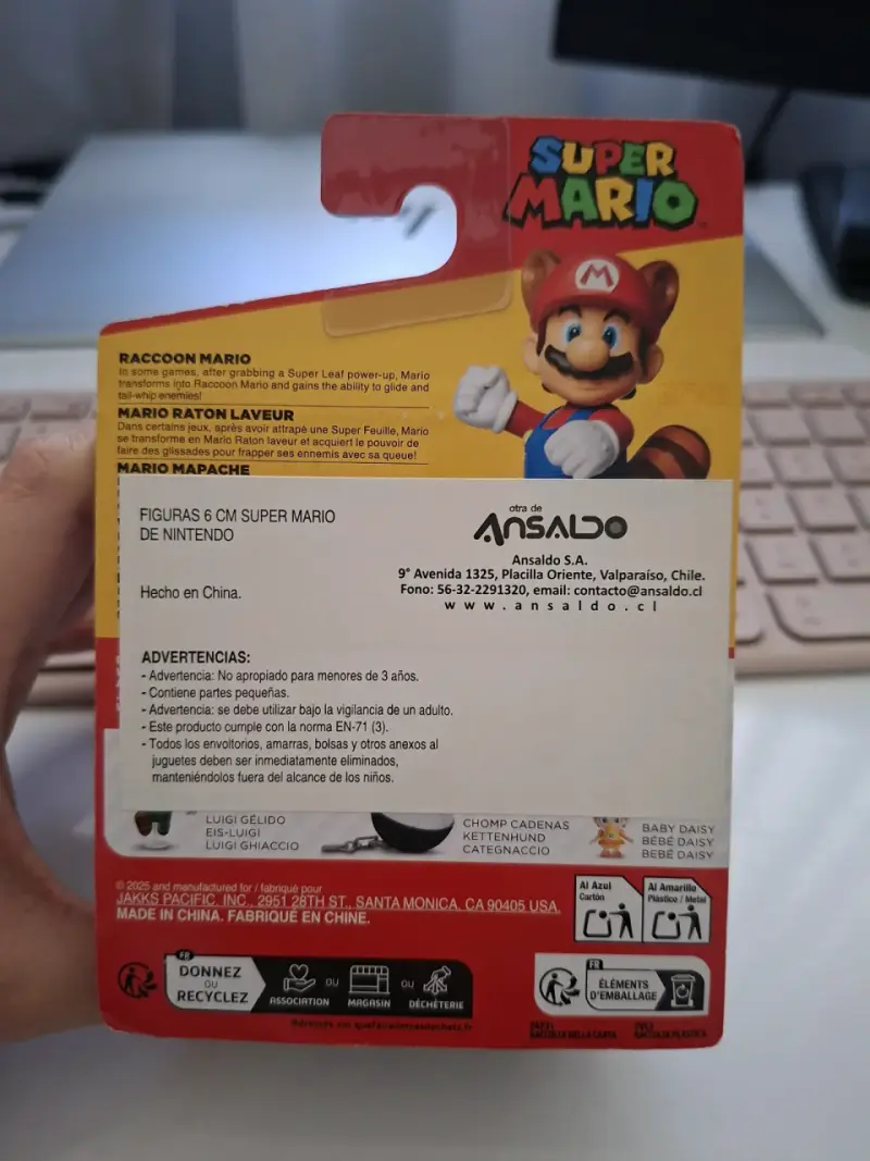 Figura de acción Raccoon Mario Super Mario - 2