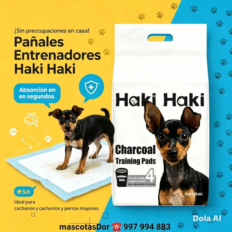 Pañales Entrenadores Haki Haki 30 Pads de 60x90cm - 1