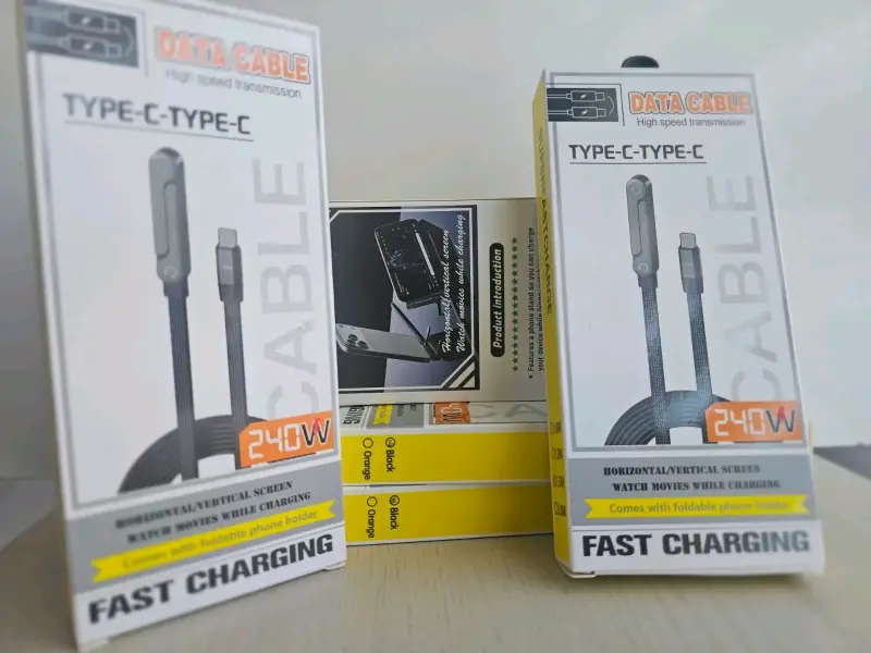 Cable gamer y soporte USB Tipo C 240W Carga Rápida - 2