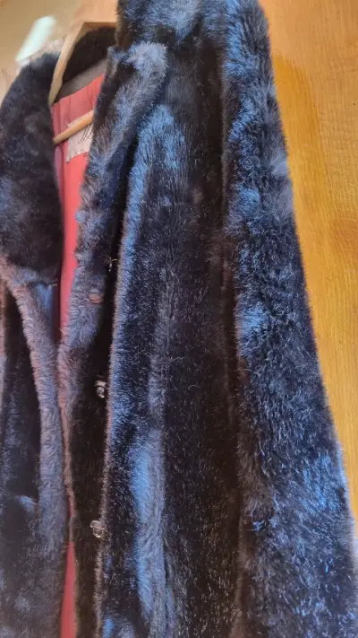 Abrigo vintage  Berger Búfalo marrón oscuro - miniatura 5