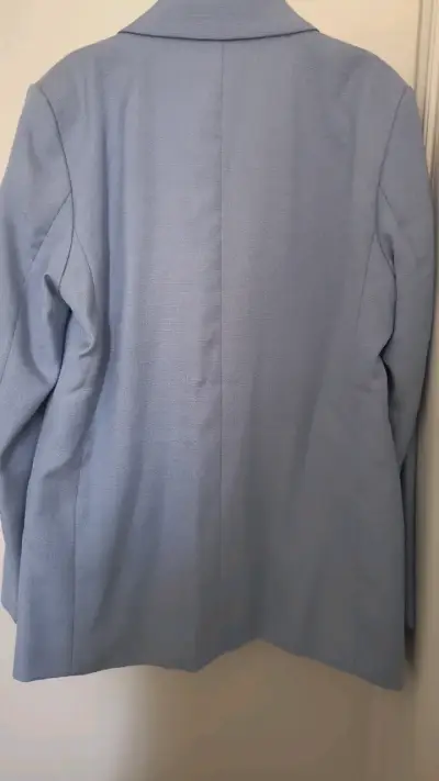 Blazer azul claro para mujer talla M - miniatura 3
