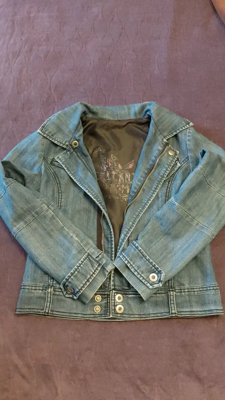 Chaqueta de mezclilla entallada americanino mujer - 1
