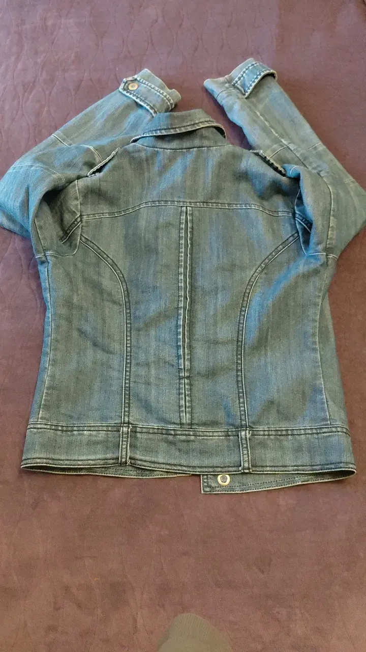 Chaqueta de mezclilla entallada americanino mujer - 3