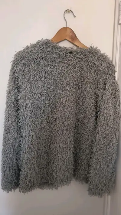 Chaqueta de felpa gris Oppozite talla M - miniatura 2