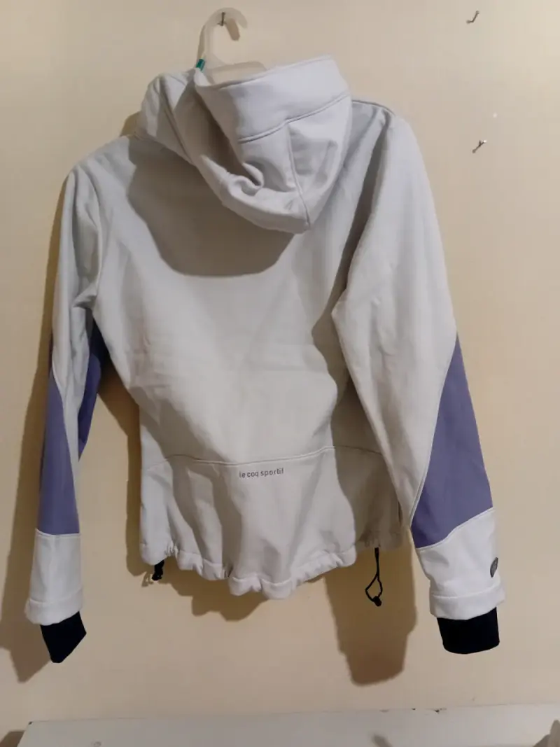 Chaqueta deportiva blanca con capucha Le Coq Sportif - 4