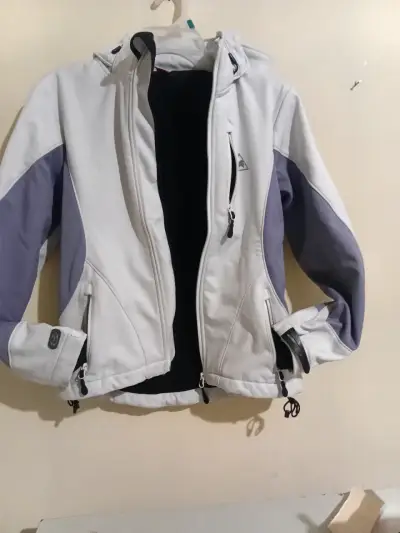 Chaqueta deportiva blanca con capucha Le Coq Sportif - miniatura 8