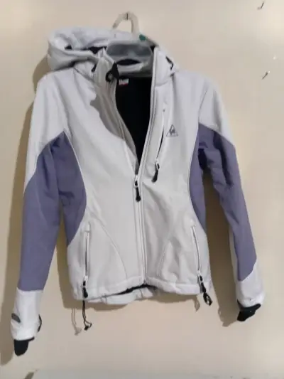 Chaqueta deportiva blanca con capucha Le Coq Sportif - miniatura 11