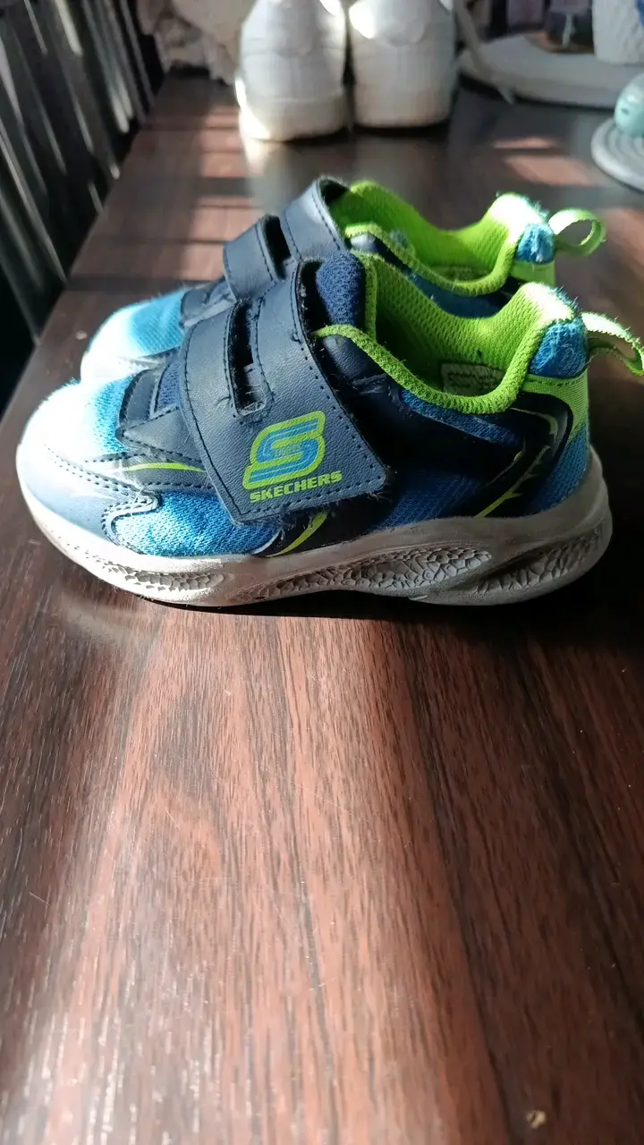 Zapatillas deportivas para niños Skechers azul y verde - 2