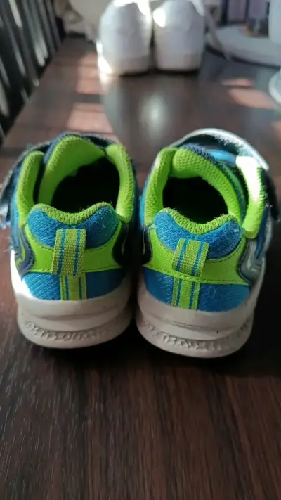 Zapatillas deportivas para niños Skechers azul y verde - miniatura 4