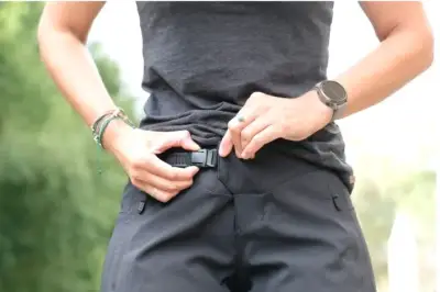 Pantalones de ciclismo Fox negros con logo - miniatura 3