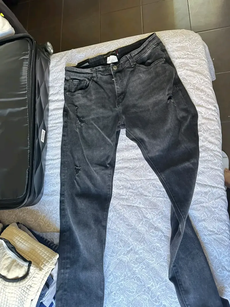 Jeans negros desgastados hombre, dolce & gabbana